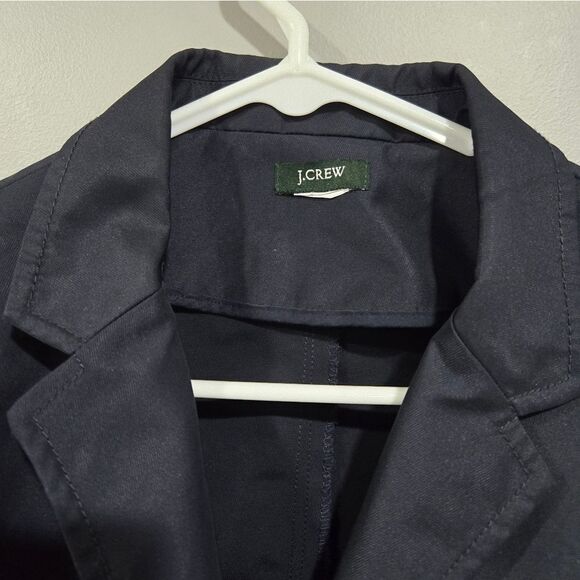🐢 J. Crew Waterproof Rain Blazer Navy. 🌧️ ☔ - Picture 3 of 17